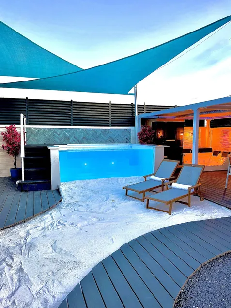Luxury Heated Glass Pool +White Sand | Private Spa - Image 1