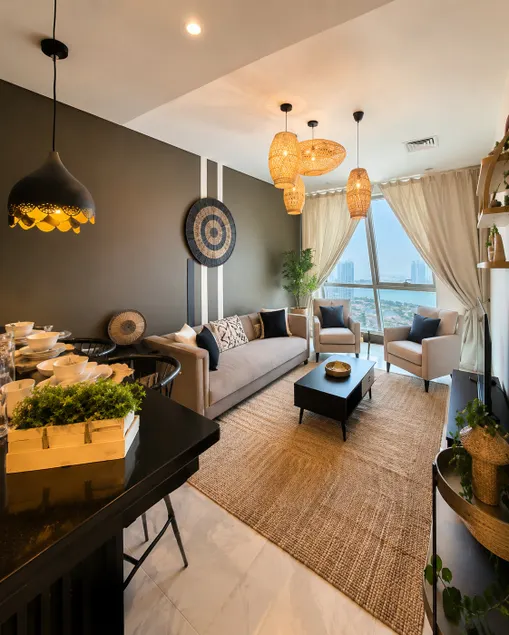 Artful Escape, 2BHK, Sea View@28th Floor In Pearl - Image 1