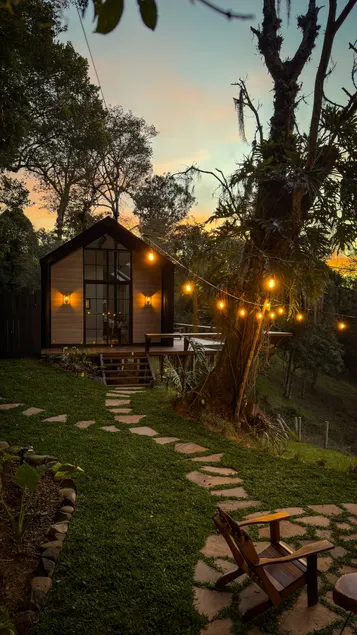 Cabin with earthen walls and a view of the valley - Image 1