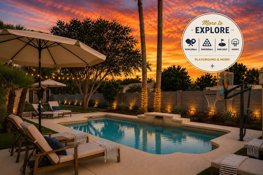 Luxe 5BR Sleeps 16 • Pool + Hot Tub • 2 Game Rooms - Image 1