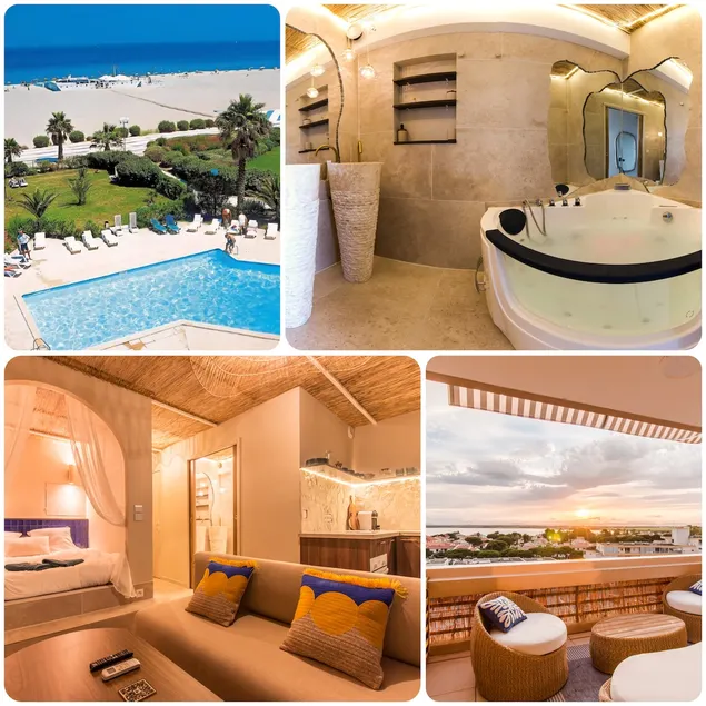 Hot tub, pool, parking and beach 50 meters away - Image 1