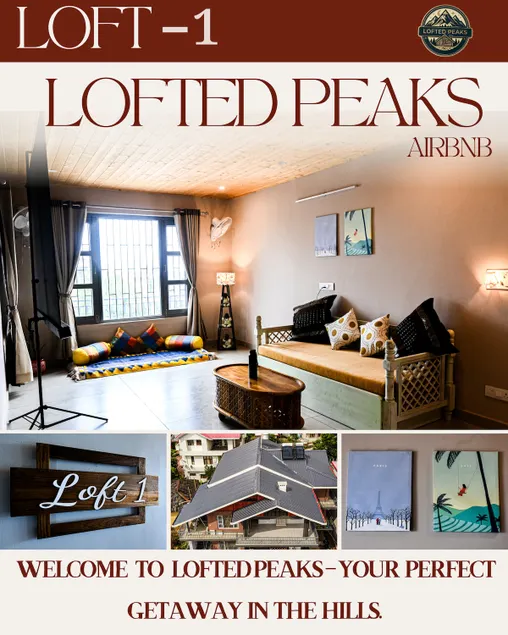 Modern Boho Loft: Projector, Attic, AC & Mountains - Image 1