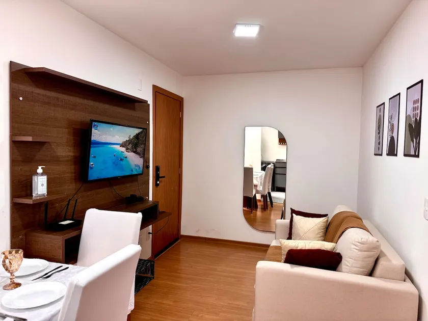 Entire apartment 12 km from Floripa, air conditioning, 5 guests. - Image 1