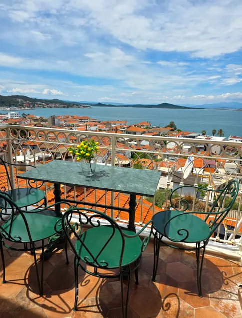 Historic Greek House with Sea View Balcony - Image 1