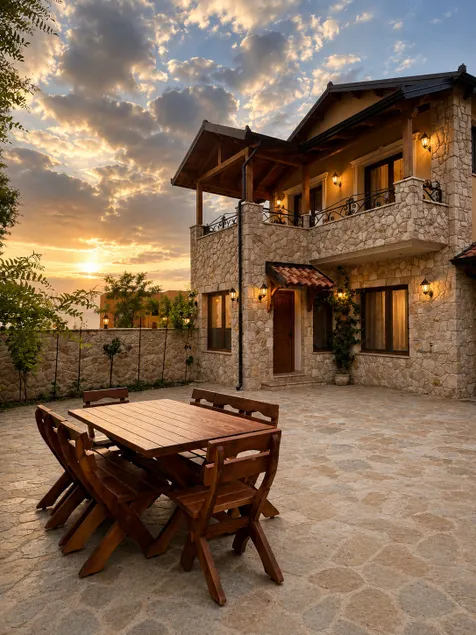TS Villa-Mountain Views, Fireplace & Rustic Luxury - Image 1