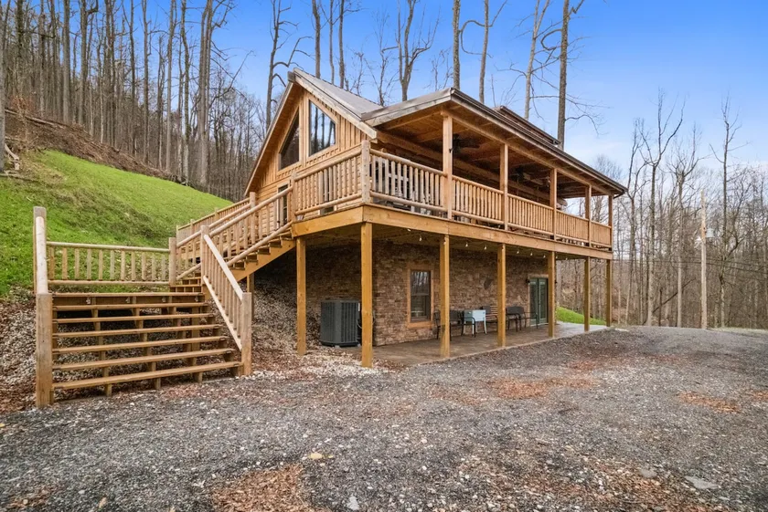 The Hemlock | Modern Log Cabin + Mountain Views - Image 1