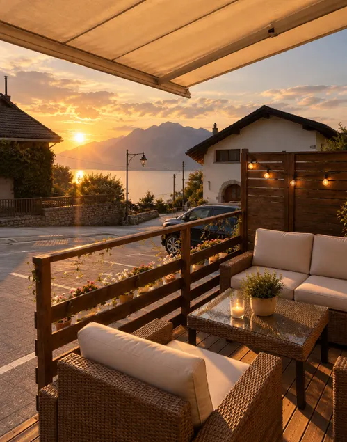 Montreux Dream Terrace Studio | Lake & Alps View - Image 1