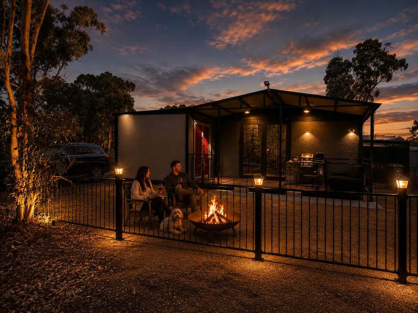 Vineyard Views & Firepit Luxury Cabin near Perth - Image 1