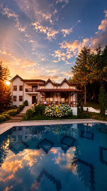 Escape to nature, a private villa with a unique lake view - Image 1
