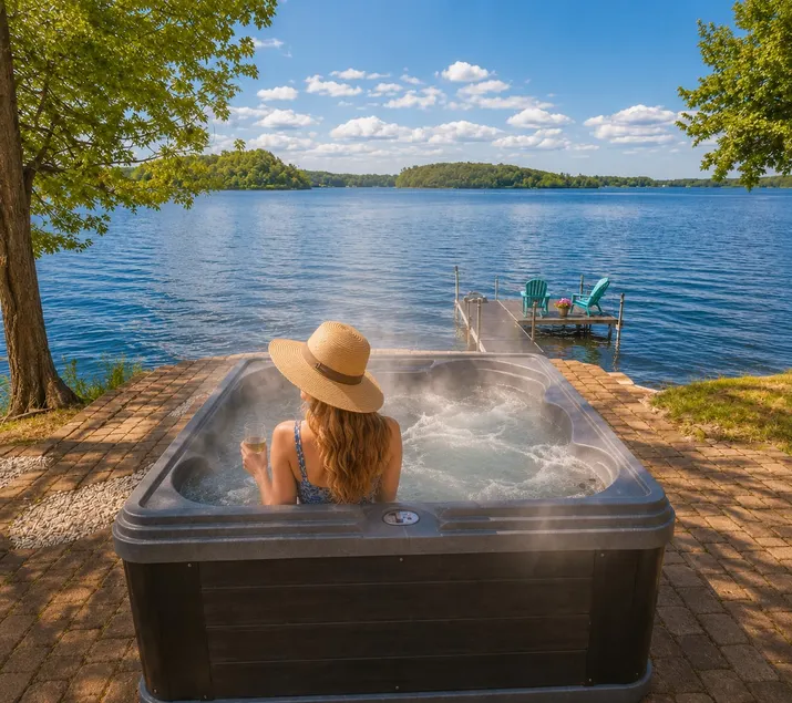 Lakeside Retreat w Jacuzzi ·Kayak Dock & Fire Pit - Image 1