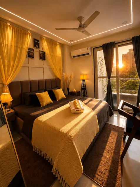 Emera Zavarim Auric 1BHK with Privé Cinema Lounge - Image 1