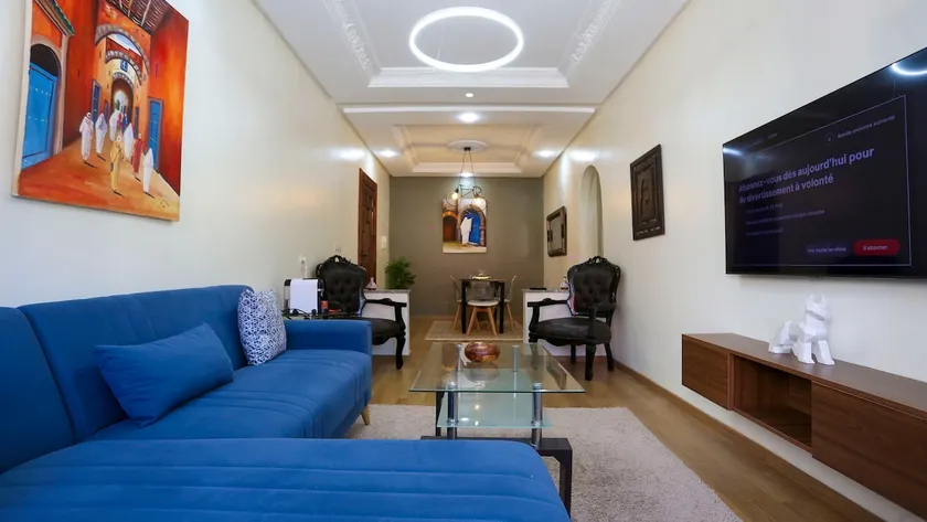 Spacious 2BR Sea View Prime Rabat Location - Image 1