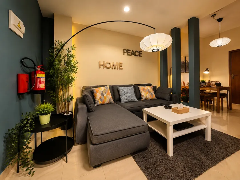 Zen Japandi 1BR, Balcony, Lusail Living - Image 1