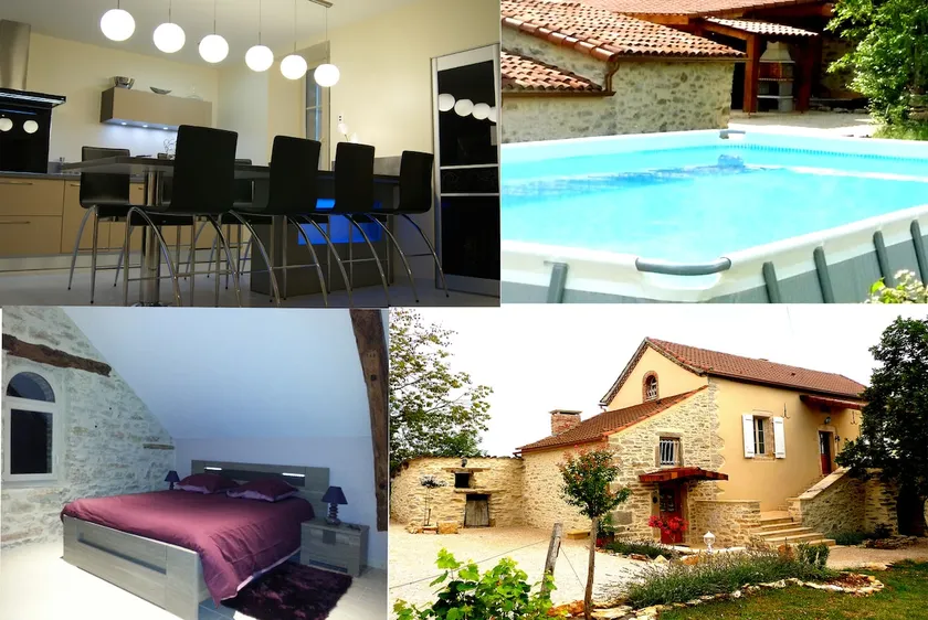 Modern stone house, air conditioning, swimming pool, fenced - Image 1