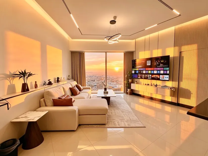 شقة فاخرة برج رافال إطلالة KAFD تلفاز 85 بوصة Sky Suite Rafal Tower KAFD View 85 Inch TV - Image 1