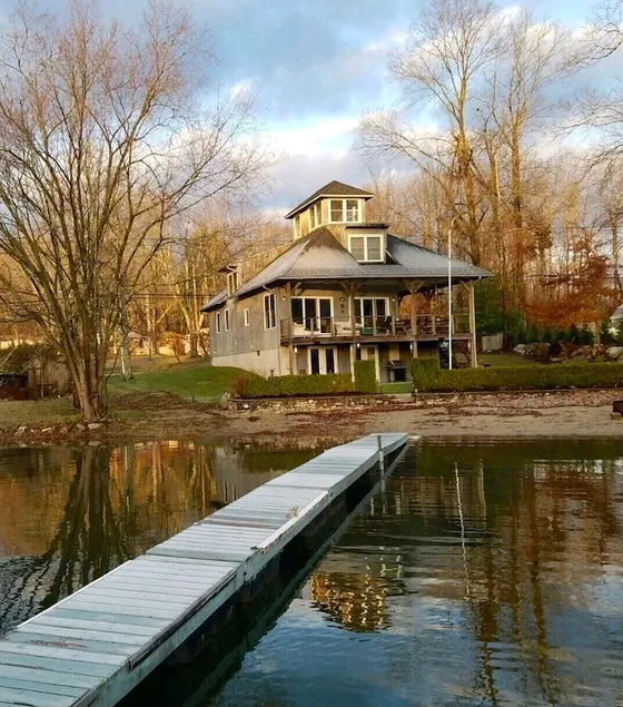 Waterfront Home on Bantam Lake with Private Beach - Image 1