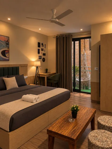 Studio Apartment Private Balcony Near Medanta - Image 1