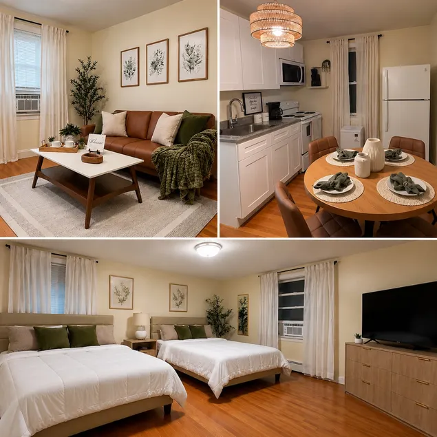 Private 1 Bedroom Apt, 2Queen beds in Whiteplains - Image 1