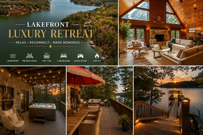 Lakefront Luxury | Dock, Hot Tub, Games & Theater - Image 1