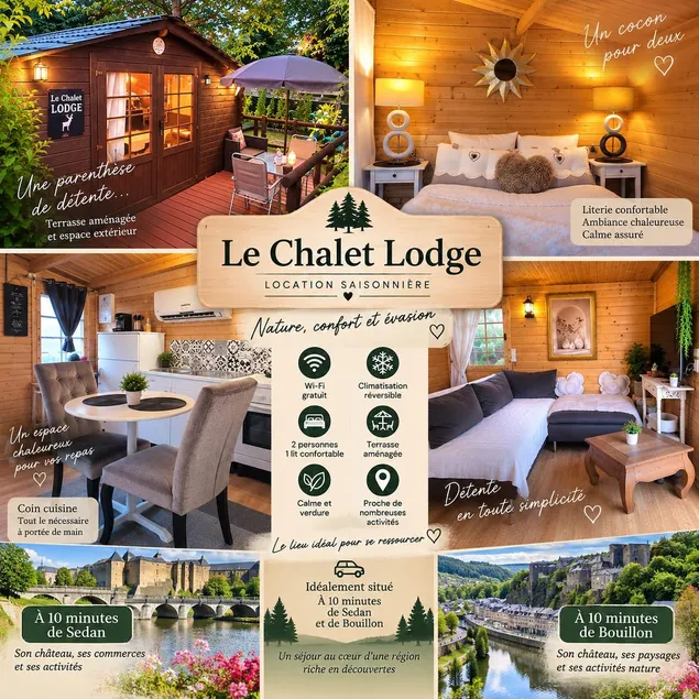 The Chalet Lodge (Comfort) Bouillon Sedan 10 min - Image 1