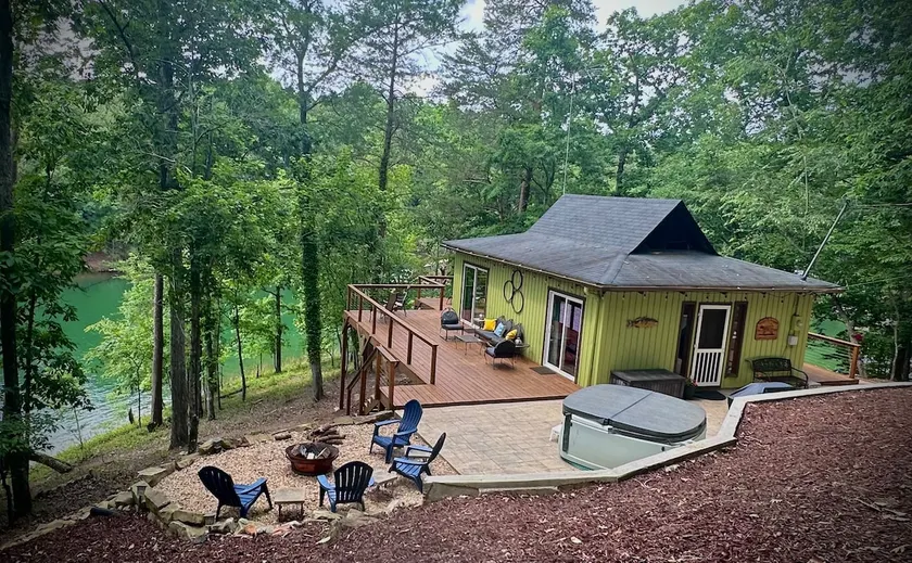 Waterfront Cabin w/ Hot Tub - Image 1