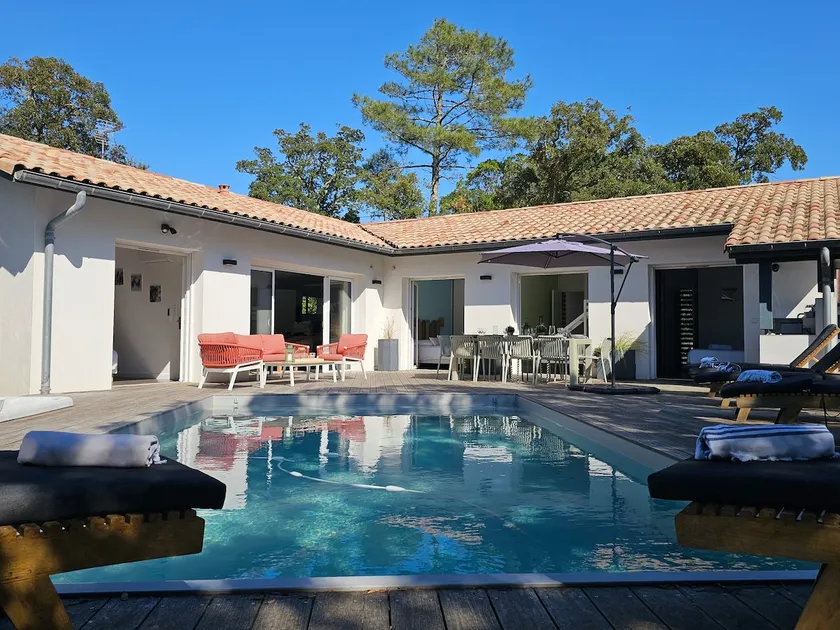 Modern villa 2017 med POOL vid havet LABENNE OCEAN - Image 1