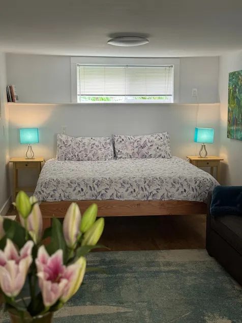 Beautiful Soaker Tub, King Bed, and Comfy Space - Image 1
