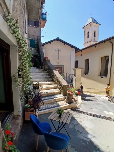 little house in the medieval village near rome. - Image 1