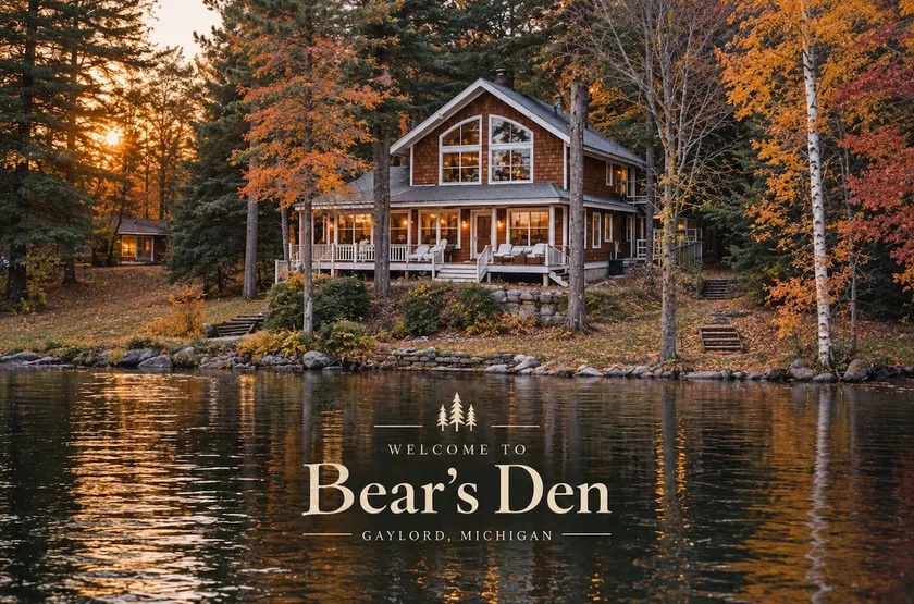 Bear's Den: 4-Bed Lakefront Hot Tub Cabin - Image 1