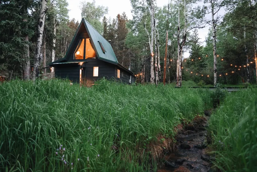 Scandinavian A-Frame Forest Cabin w/ Hot Tub - Image 1