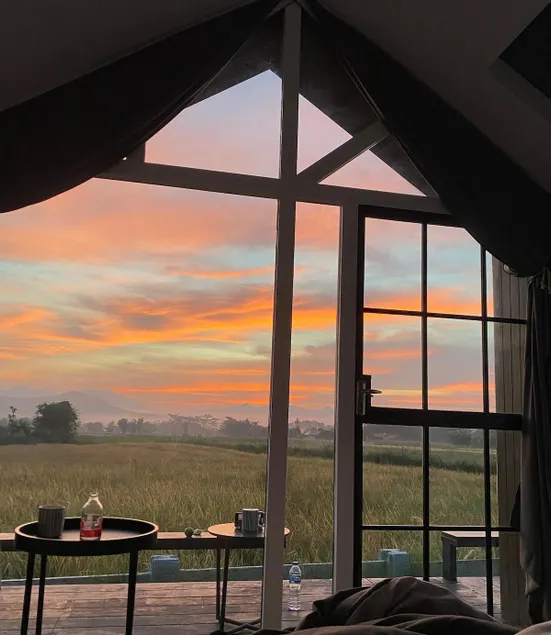 Sunrise Cabin Ricefield Mountain View - Image 1