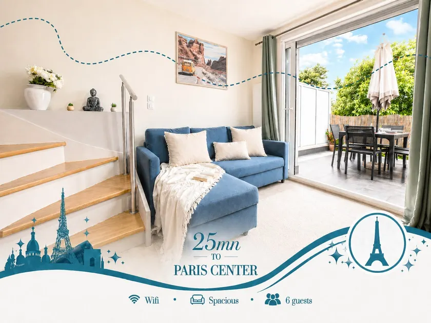 25 min from Paris center - Parking & quiet area - Image 1