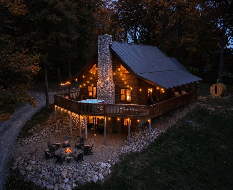 Secluded w/ View! Hot tub! Sauna! Sleeps 14! - Image 1