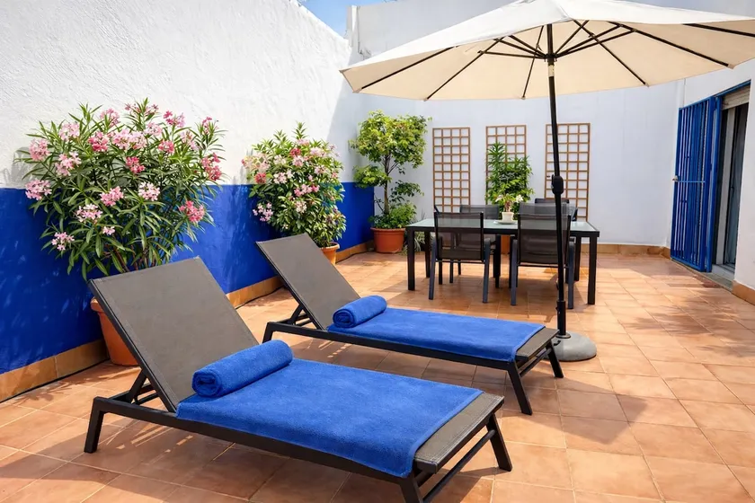 Apt. T. Sevillian Patio. Private garage. - Image 1