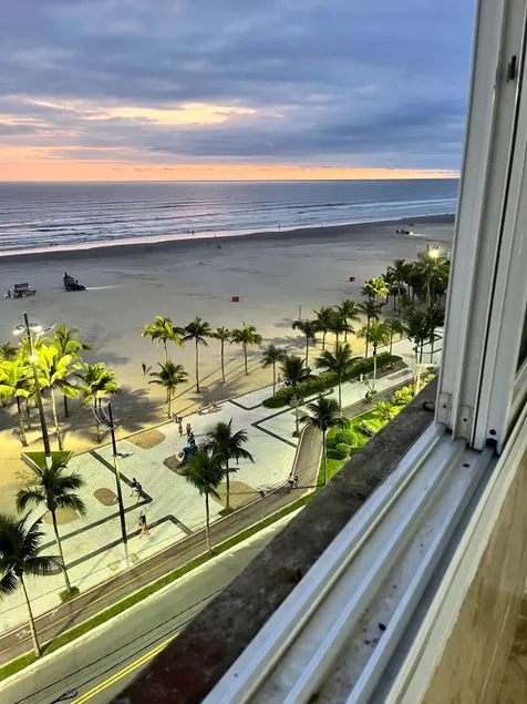 View of the sea. Foot in the sand. Praia Grande - Image 1