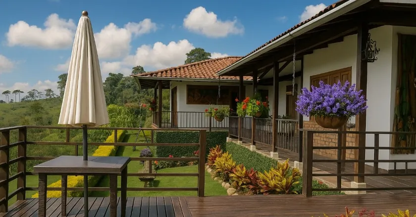 estate with a beautiful view of the coffee region - Image 1