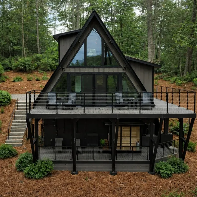 Ellijay Riverfront A-Frame | Sauna & Private Trail - Image 1