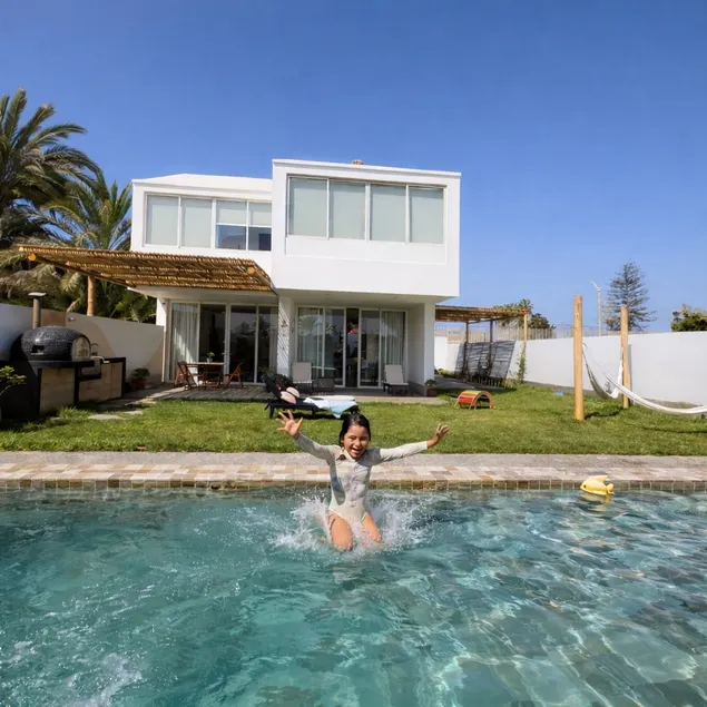 House for 16 people with heated pool | Oven and grill - Image 1