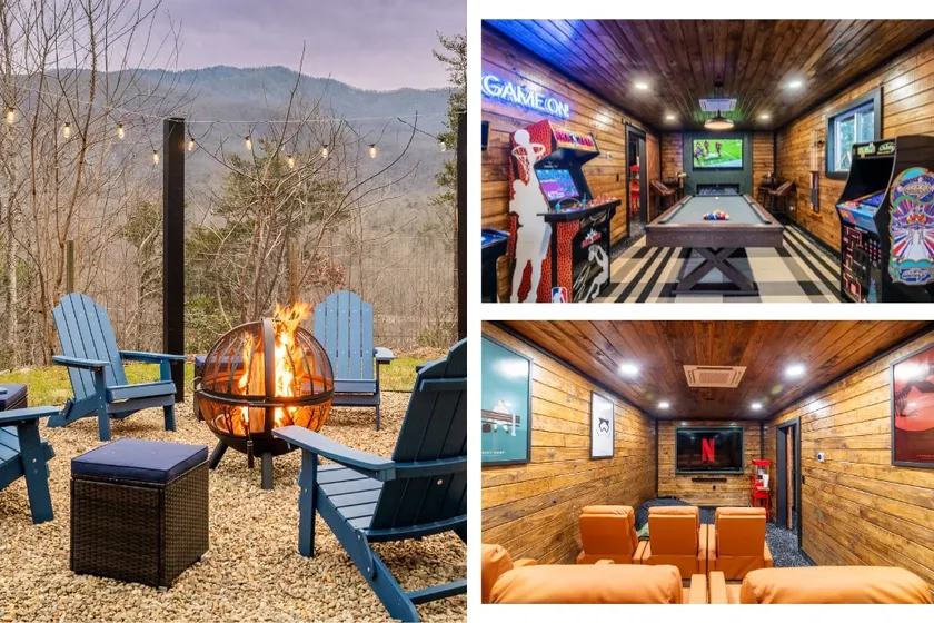 Fun Cabin w/ Hot Tub, Theater & Game Room - Image 1