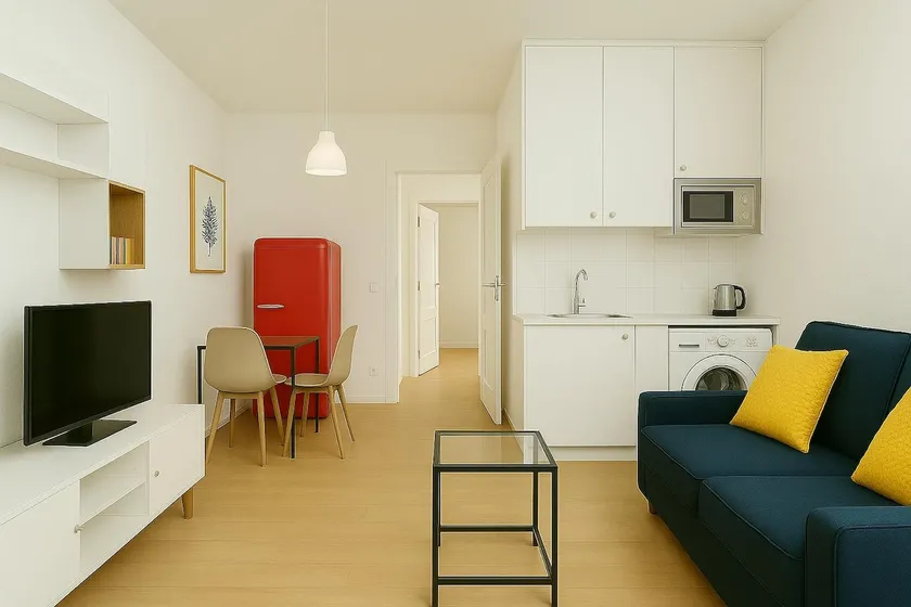 Pietro's Apartments, Apartment with double bed. - Image 1