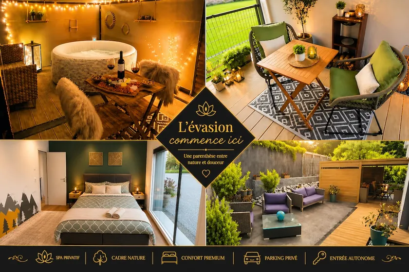 Escape for 2 - Private terrace & optional Jacuzzi - Image 1