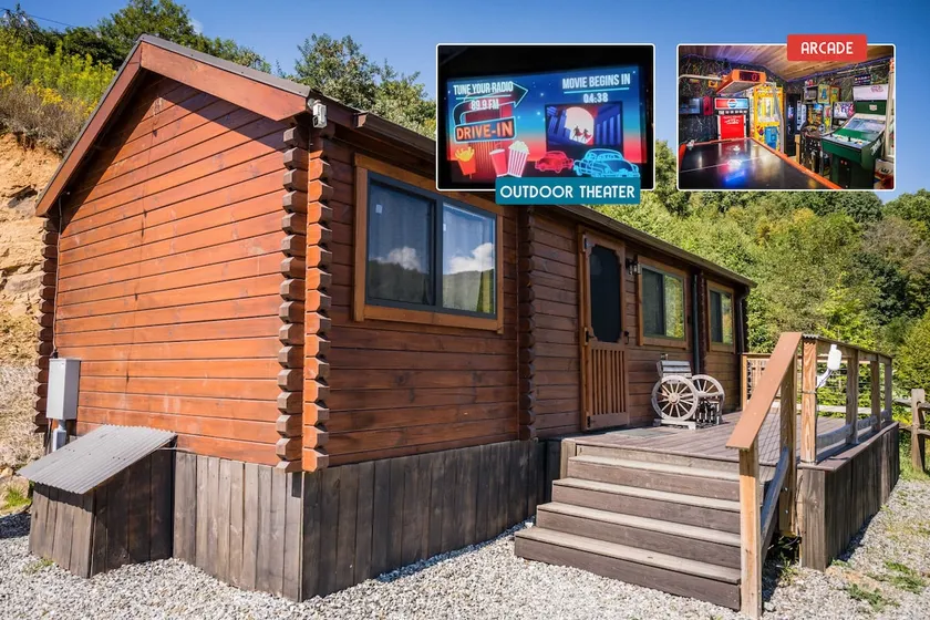 The Overlook Hillside Cabin - Arcade & Theater - Image 1