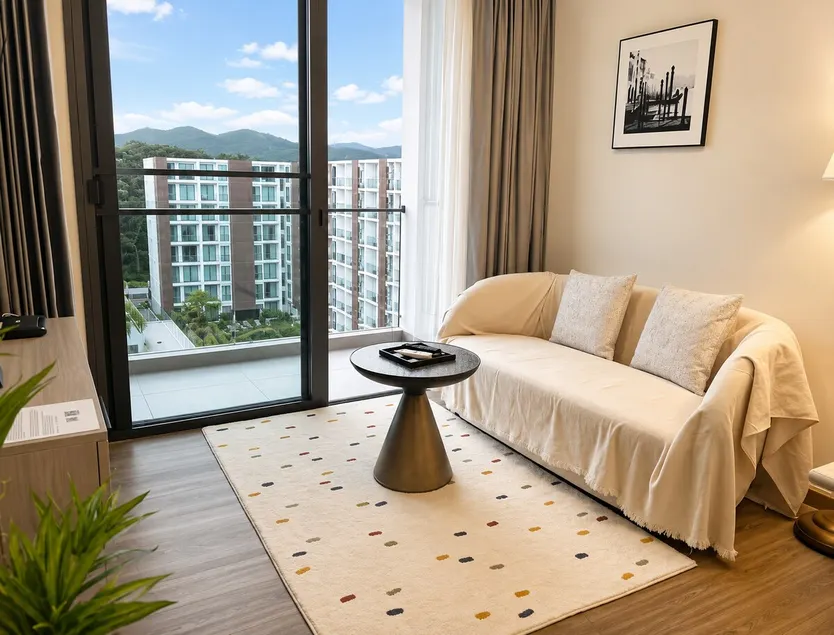 Pool View Condo/Near Central Festival/Cooking Allowed/24 Hour Security/Convenient Living/Big Terrace 5023/One Bedroom - Image 1