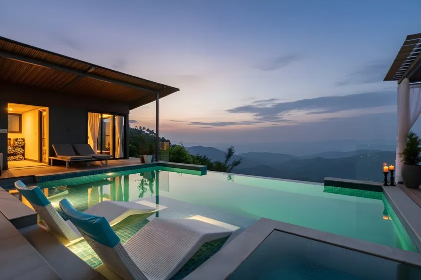 StayVista at Savara with Heated Infinity Pool and Jacuzzi - Image 1