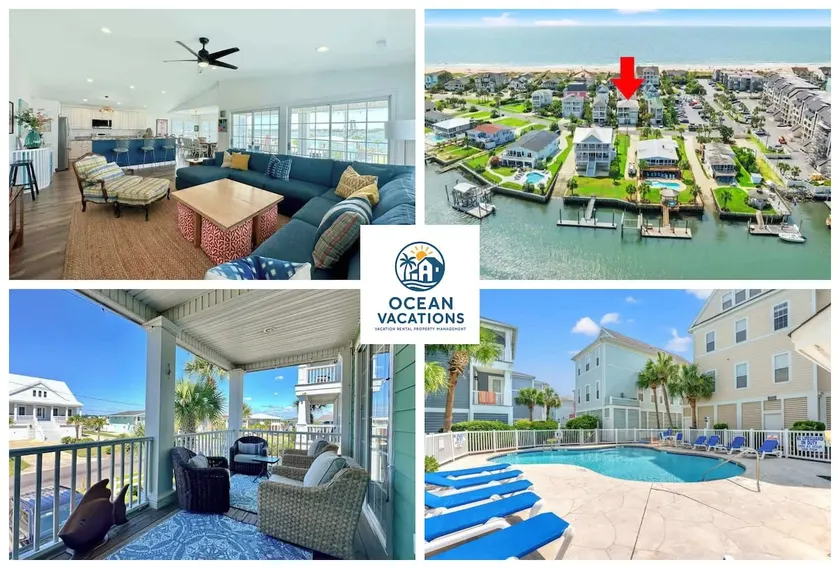 5BR Sleeps 16 | Inlet Views | Walk to Beach | 1463 - Image 1