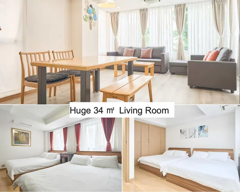 K-Da Yangtai 95㎡/7 min walk from station/elevator/stylish 2LDK/free Wi-Fi - Image 1