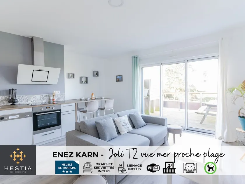 ROSCAROC ENEZ KARN - Joli T2 vue mer proche plage - Image 1