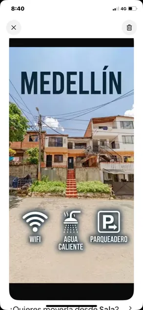 Vistahermosa apt. with balcony overlooking Medellín, Wi-Fi, parking - Image 1