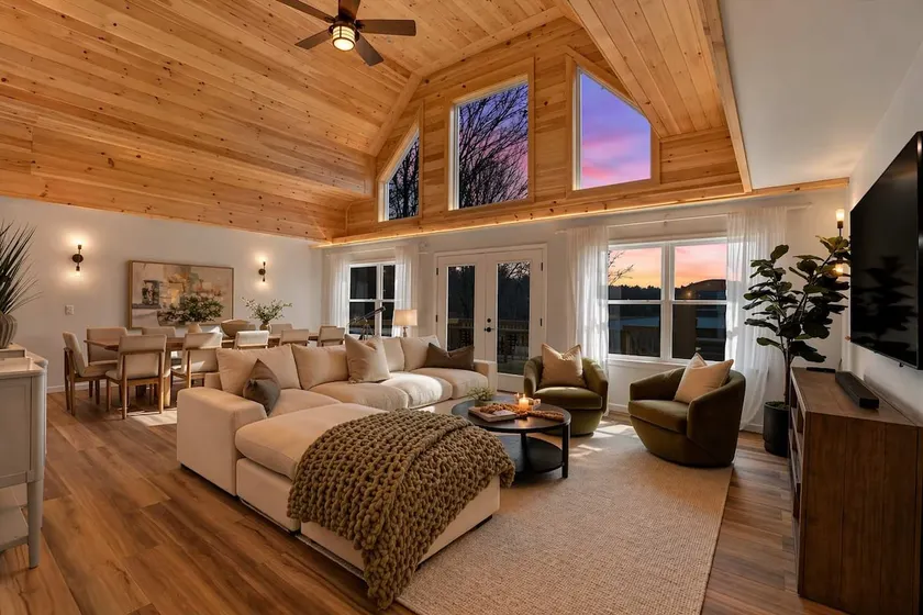 Lake Lux | Lakefront Log Cabin | Hot Tub | Sauna - Image 1