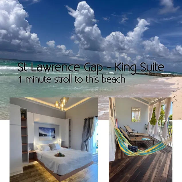 #3, King Bed, Beach 1 min St. Lawrence Gap ‘Relax’ - Image 1